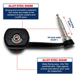 Cedar Mill TSA Approved Gun Case Lock – Durable, Cut-Resistant Security TSA Locks for Gun Case, Pistol Case, Revolver Gun Case or Firearms – Child-Safe Trigger Locks for Rifles and Shotguns Cedar Mill Fine Firearms