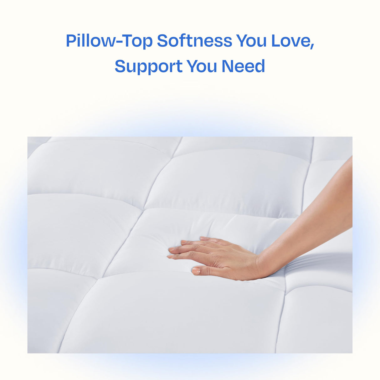 California Design Den Twin Mattress Topper, Thick Cooling Pillow Top Mattress Topper Twin for Restful Sleep, 900 GSM Fill, Breathable & Gentle on Skin California Design Den