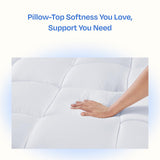 California Design Den Twin Mattress Topper, Thick Cooling Pillow Top Mattress Topper Twin for Restful Sleep, 900 GSM Fill, Breathable & Gentle on Skin California Design Den
