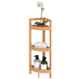 Bamboo Corner Shelf with 3 Tiers - Stylish Floor Standing Unit for Small Spaces by ClosetMaid ClosetMaid
