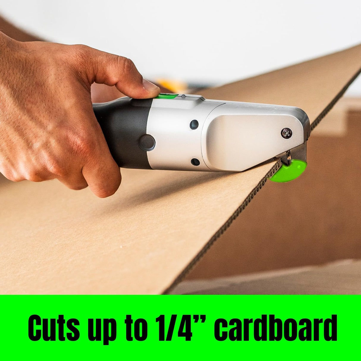 BoxBlayde Premium Electric Cardboard Cutter - The Ultimate Tool for Effortless Box Cutting - Heavy Duty Power Box Cutter Ideal for Home, Office and Industrial Use. BoxBlayde