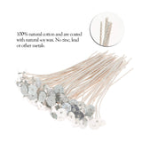 MILIVIXAY 100pcs 6inch Soy Candle Wicks for Candle Making - Coated with Natural Soy Wax, Low Smoke - Cotton Threads Woven with Paper -Thick Candle Wick with Base. MILIVIXAY