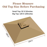 SCOCANOPY Replacement Cover for Target Madaga Gazebo Model L-GZ136PST and Havana Gazebo,(Beige) SCOCANOPY