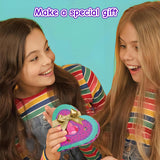 Acshio 12 Pack Unfinished Wood Heart Box, Unpainted DIY Treasure Chest with 10 Pcs Paint Brushes, Wooden Heart Shaped Storage Box Jewelry Box with Lid for Art Craft Painting Making Acshio