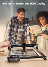 Ortur Laser Master 2 S2 LU2-10A, 10W Output Power Laser Engraver and Cutter, 0.05 x 0.1mm Compressed Spot Laser Engraver for Wood and Metal, 390 x 410mm Laser Engraving Area Ortur