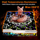 Sahvaim 3D Printer Platform Upgraded H1H Build Plate for Bambu Lab X1 X1C X1E P1P P1S A1, Double Sided Textured Flake+Star PEY Spring Steel Sheet Flexible Plate for Bambu Lab 3D Printer 257x257mm. SAHVAIM