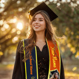 QOMOLANGMA 10PCS Sublimation Blank Graduation Stole Sash 60 in x 4.92 in Adult Bachelor Belt Double Layer Graduation Party Gift for Hear Press Transfer QOMOLANGMA