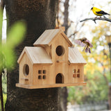 Bird House,Large Bird Houses for Outside,Hummingbird House,Bluebird Finch Wooden Hanging Birdhouse for Garden Wooden XDYGHH