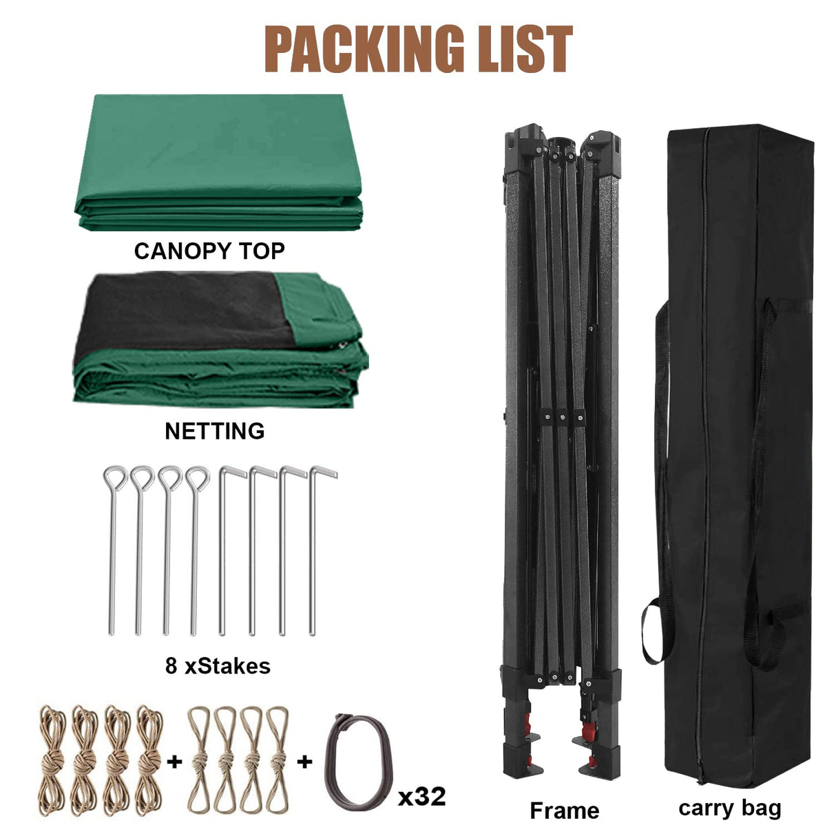 MASTERCANOPY Patio Gazebo Outdoor Pop Up Gazebo with Mesh Walls (Forest Green, 13x13) MASTERCANOPY