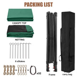 MASTERCANOPY Patio Gazebo Outdoor Pop Up Gazebo with Mesh Walls (Forest Green, 13x13) MASTERCANOPY