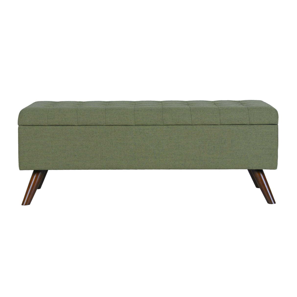 HomePop Modern Storage Bench, Green Large HomePop