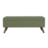HomePop Modern Storage Bench, Green Large HomePop