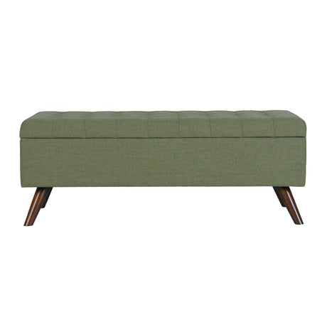 HomePop Modern Storage Bench, Green Large HomePop