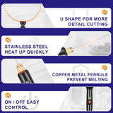 GOCHANGE 3 in 1 Foam Cutter Electric Cutting Machine Pen Tools Kit, 100-240V / 18W Styrofoam Cutting Pen with Electronic Voltage Transformer Adaptor GOCHANGE