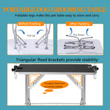 Professional Dog Pet Grooming Table Adjustable Heavy Duty Portable w/Arm & Noose & Mesh Tray (36", Black) Anwick