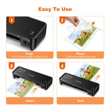 Bonsaii Laminator, 9 Inch 4 in-1 Thermal Laminator Machine Never Jam Technology with 40 Laminting Sheets, Paper Cutter, Corner Rounder for Home Office School Business bonsaii