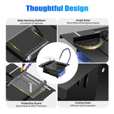 PortableTable Saw, 110V Jade Polisher Machine 10000RPM Adjustable Speed Polishing Machine Bench Buffer Polishing Machine with Accessories for Jewelry, Wood, Amber, Metal, Jade Josbuynls