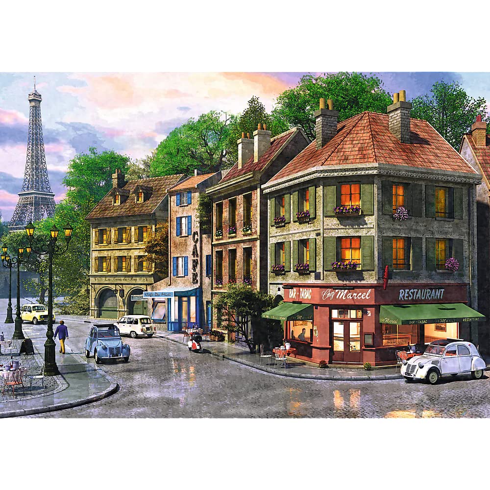 Trefl Street of Paris 6000 Piece Jigsaw Puzzle Red 54"x38" Print, DIY Puzzle, Creative Fun, Classic Puzzle for Adults and Children from 15 Years Old Trefl