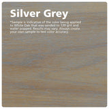 Rubio Monocoat Wood Stain & Finish 65 ft² - Silver Grey | Oil Plus 2C | Quick-Dry, Eco-Friendly Linseed Wood Oil for Indoor Use, Includes Accelerator (Part B) | Protector | 130 ml Rubio Monocoat