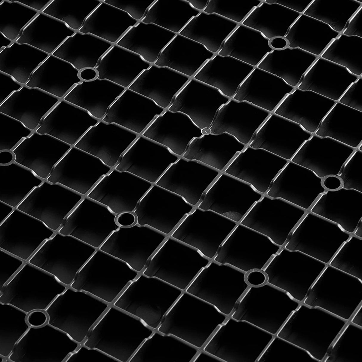 Speedway Diamond Interlocking Garage Floor Tiles 12 x 12-Inch, Black, 50 Piece Set Speedway