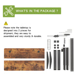 Radlove Electric Standing Desk, 48x24 Inches Height Adjustable Computer Desk Sit Stand Desk Home Office Desks with Splice Board and A Under Desk Cable Management Tray (Rustic Brown, 48 x 24'') Radlove