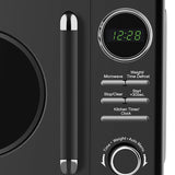 Magic Chef Countertop Microwave, Classic Retro Touch Appliance, 0.7 Cubic Feet, Black Magic Chef