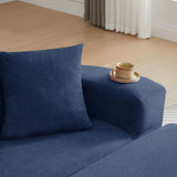 Mofolit 71" Boneless Couch Loveseat Folding Sofa Bed Convertible Floor Couch for Living Room,Sleeper for Guest Room,Apartment,Loft & Home Office. (1, Blue, 71") Mofolit