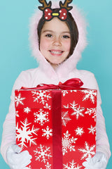 JWSCYSY Assorted Designs Christmas Gift Boxes with Lids, Tissue Papers and Ribbons, Medium Square Gift Boxes - 4 Pcs (8.7 Inch), Gift Wrapping Christmas Holiday New Year Presents Party Favor Boxes. JWSCYSY