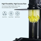 FUNCRECOL 3D Printer Resin Clear, High Precision Fast UV-Curing 3D Resin 405nm for LCD/DLP/MSLA Resin 3D Printer, Low Odor 3D Printing Resin Clear Yellow 1KG FUNCRECOL