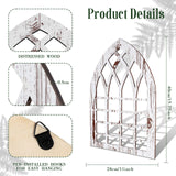 Yulejo 2 Pcs Rustic Window Frame Wall Decor Wooden Farmhouse Wall Decor 15.75'' x 11'' Arched Cathedral Window Home Decor Fake Window Pane Wall Art for Entryway Living Room Bedroom Yulejo