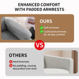 Zuacs Recliner Chairs, Swivel Rocking Chair Nursery, Glider Rocker Recliner Chair for Adults, Small Nursery Recliner for Living Room, Reclining with Modern-Designed Armrests, Upholstered Fabric Grey Zuacs