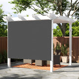 SUNNY GUARD Shade Cloth 12x20 FT Sun Shade Screen Fabric HC-036 Shade Cover Tarp with Grommets for Pergola Backyard Garden, Dark Grey SUNNY GUARD