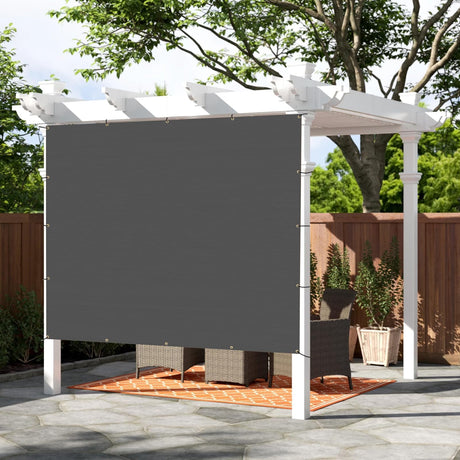SUNNY GUARD Shade Cloth 12x20 FT Sun Shade Screen Fabric HC-036 Shade Cover Tarp with Grommets for Pergola Backyard Garden, Dark Grey SUNNY GUARD