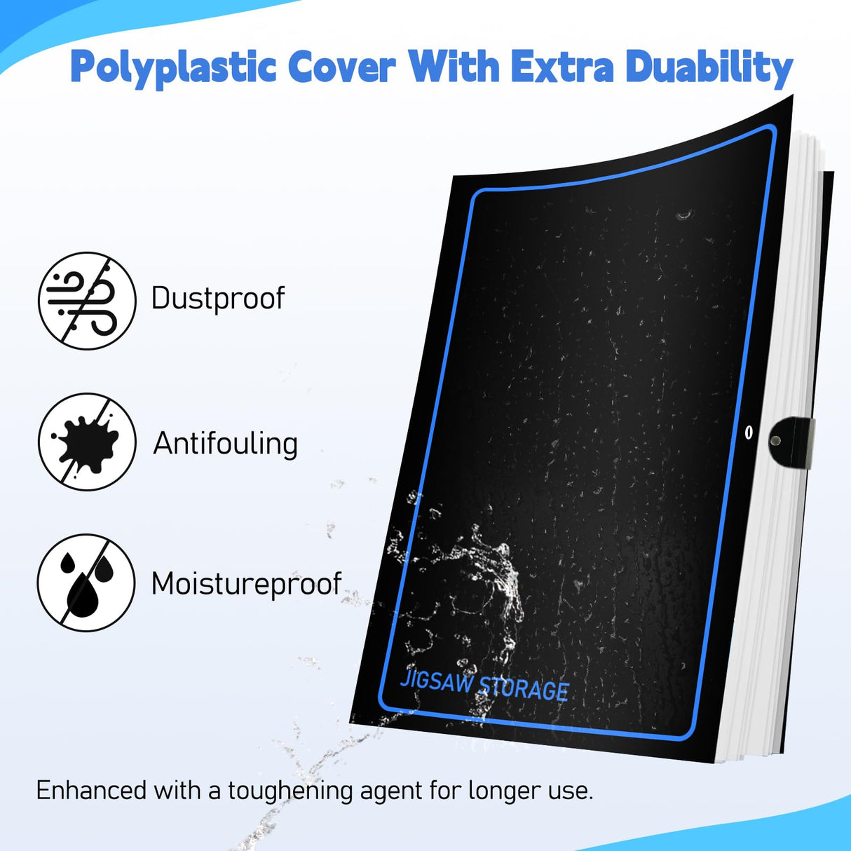 ALL4JIG Extra Large Puzzle Storage Folder Keeper for Jigsaw Enthusiasts - Space-Saving Organizer, Holds 20 Puzzles, 31.1x25.59x2.56 inches, HD Film Pockets Birthday Gifts for Mom & Grandma ALL4JIG