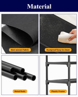 Kitsure Shoe Rack for Closet - 10-Tier Shoe Organizer with Hook Rack, Large-Capacity & Space-Saving Shoe Shelf for Entryway, Bedroom, Living Room,32.2" x 11.8" x 68.5", Black Kitsure