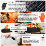 Luyata 39PCS Griddle Accessorie Kits, Outdoor Grilling Tools for Blackstone and Camp Chef, Stainless Steel BBQ Accessorie Grill Spatula Set With Basting Cover Chopper, Scraper, Bottle, Tongs, Egg Mold Luyata