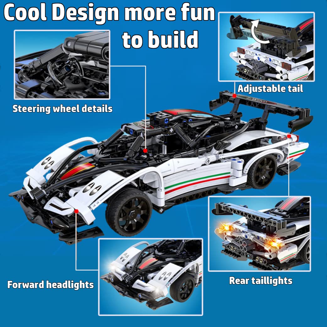 WisePlay Model Cars to Build for Adults and Kids 8-12 Year - STEM Projects for Kids Ages 12-16 Year - Build Your Own Remote Control Car - STEM Kits and Great Gift for Easter WISEPLAY