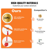 VEVOR Ninja Warrior Obstacle Course for Kids, 2 x 60 ft Weatherproof Slacklines, 500lbs Weight Capacity Monkey Line, Outdoor Playset Equipment, Backyard Toys Training Equipment Set with 14 Obstacles VEVOR