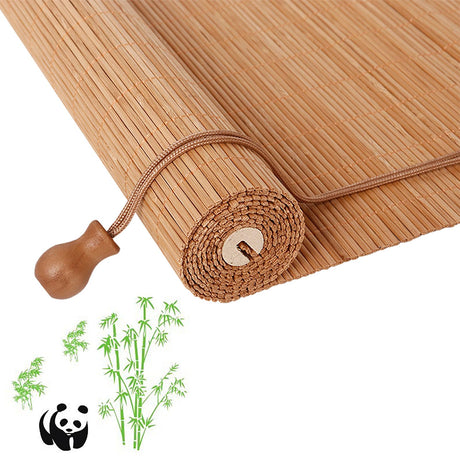 Custom Handmade Bamboo Blinds and Shades for Indoor and Outdoor Use - A+ Carbonized Colour JSDMBD