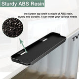 TETVIK TV Screen Top Shelf Monitor Shelf Adjustable Computer Screen Shelf Mount for Office Desk, Cellphone Stand, Media Box, Game Console, Router 11.8 x4.7 inch TV Tray Storage Organizer Bracket TETVIK