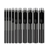 IRISFLY 10pcs Round Steel Leather Craft Hollow Hole Punch 1mm to 10mm for Leather Belt Watch Band Gasket IRISFLY