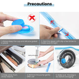 TEQStone Filament Storage Bags Vacuum Kit 4Pcs w/Pump, 15.5x15.5in Large Capacity, 0.4mm Thick, Moisture/Dust Proof, Fit Most 0.25/0.5/1/2KG 3D Printer Filament Spools TEQStone