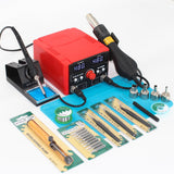 Weld Lux 2 IN 1 Hot Air Rework and Soldering Iron Station with °F /°C, Cool/Hot Air Conversion, Digital Temperature Correction and Sleep Function Weld Lux