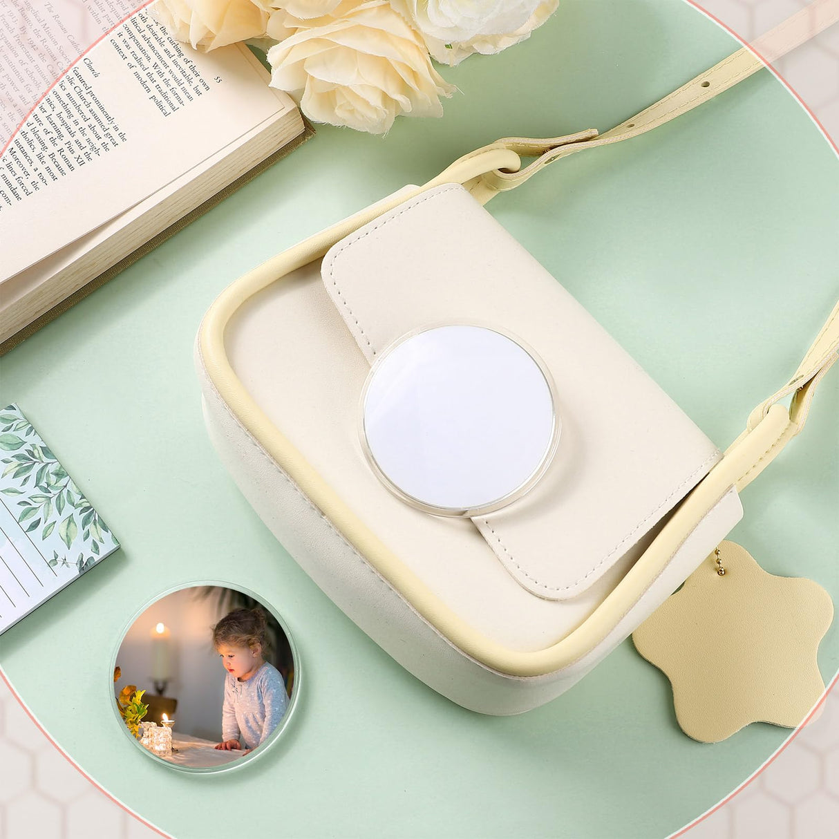 Daifunli 24 Pcs Sublimation Buttons Blanks with Pins 3 Inch Sublimation Buttons Pins Clear Acrylic Heat Transfer Blank Buttons Make Your Own Button Pin Badge for DIY Valentine's Day Craft Gifts Daifunli