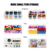 BOPai Acrylic Sunglasses Organizer with Lid, Stackable Glasses Storage Organizer - 2 Pack BOPai