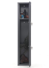 Buffalo 1115 Gun Rifle (32.5"-42") Safe Storage Cabinet Key Lock with Separate Shelf for Handguns Ammo SK New Interiors