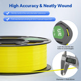 DEEPLEE PLA PRO Filament 1.75mm, Stronger Toughness 3D Printer Filament, PLA Filament Dimensional Accuracy +/- 0.02 mm, Neatly Wound, Fits Most FDM 3D Printer, 1KG Black Deeplee