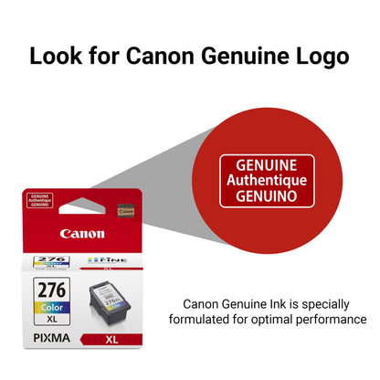 Canon CL-276 XL Genuine Color Ink Cartridge, Compatible with TS3520/3522, TR4720/4722, TS3720/3722