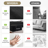 L-Shape Modular Sectional Sofa 108" — Cloud Couch Style 4-Seat Oversized Upholstered Sectional for Living Spaces No-Assembly WHGBJA