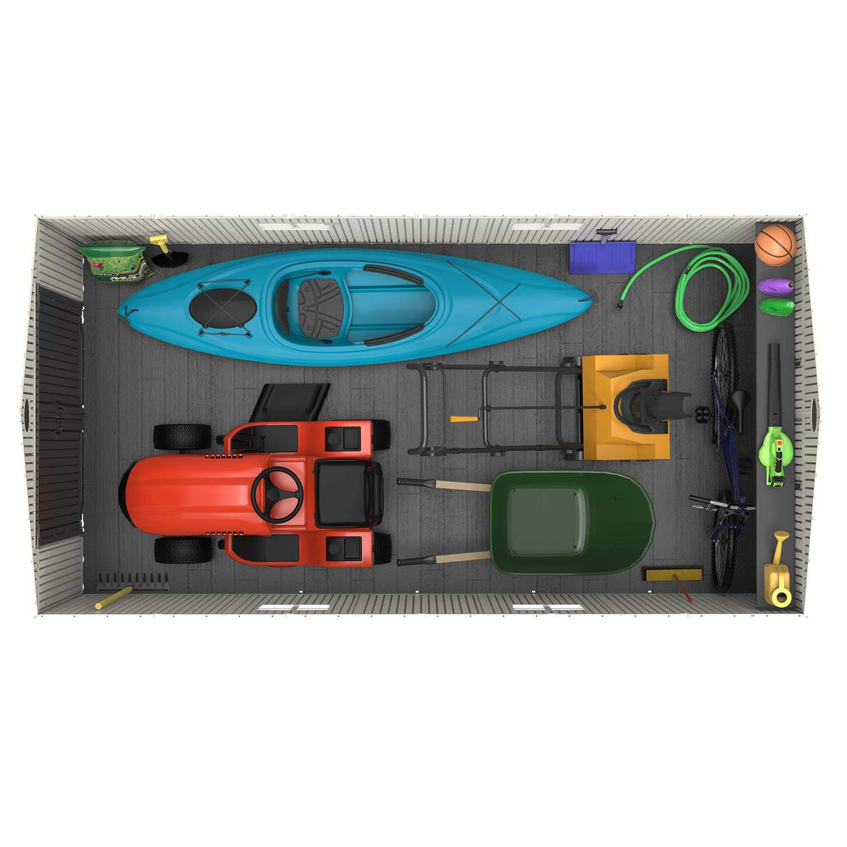 Lifetime 60138 Outdoor Storage Shed, Desert Sand, 15 x 8 Feet Lifetime